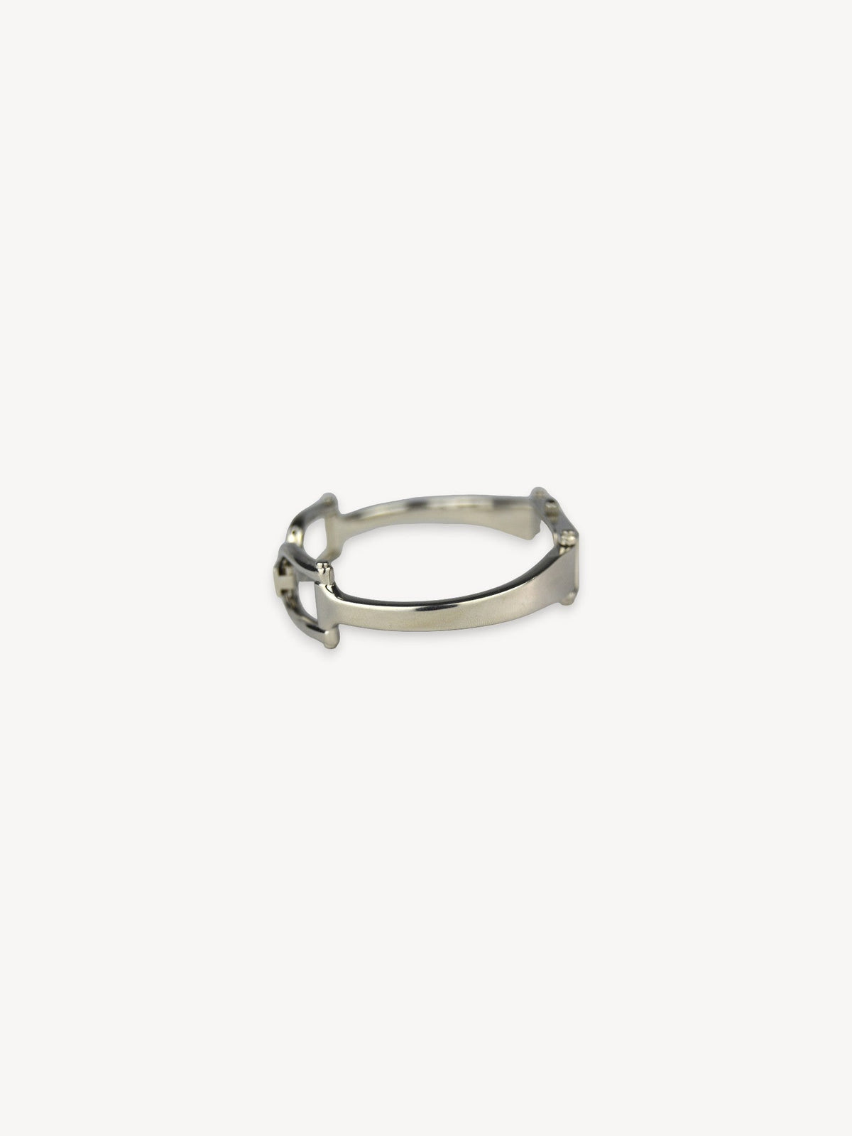 GUCCI 1500L HORSEBIT WATCH SILVER/BLACK