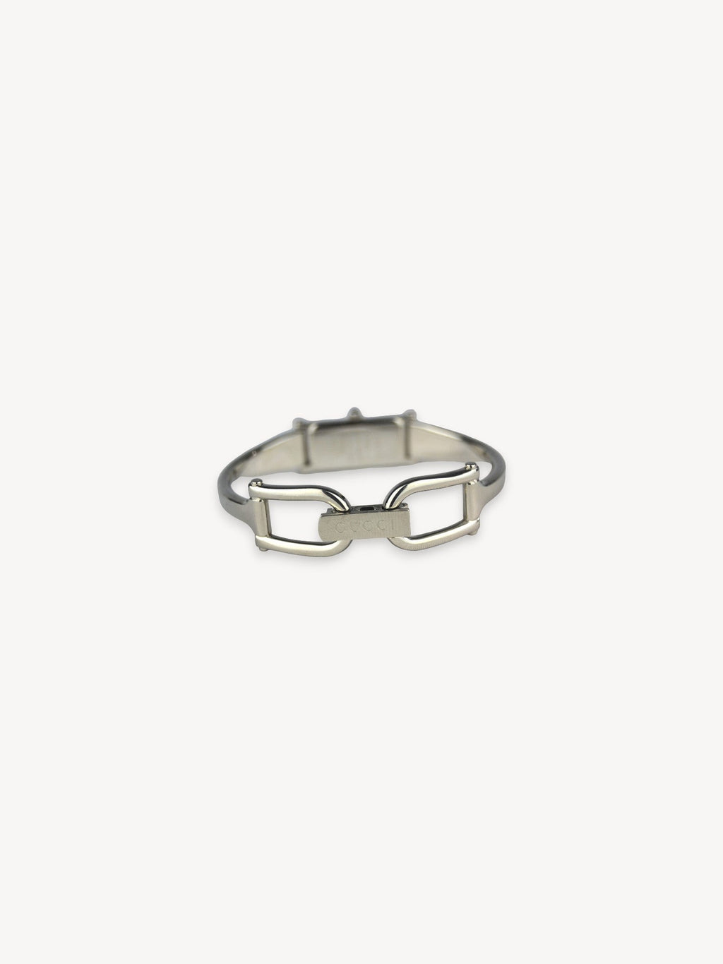 GUCCI 1500L HORSEBIT WATCH SILVER/BLACK