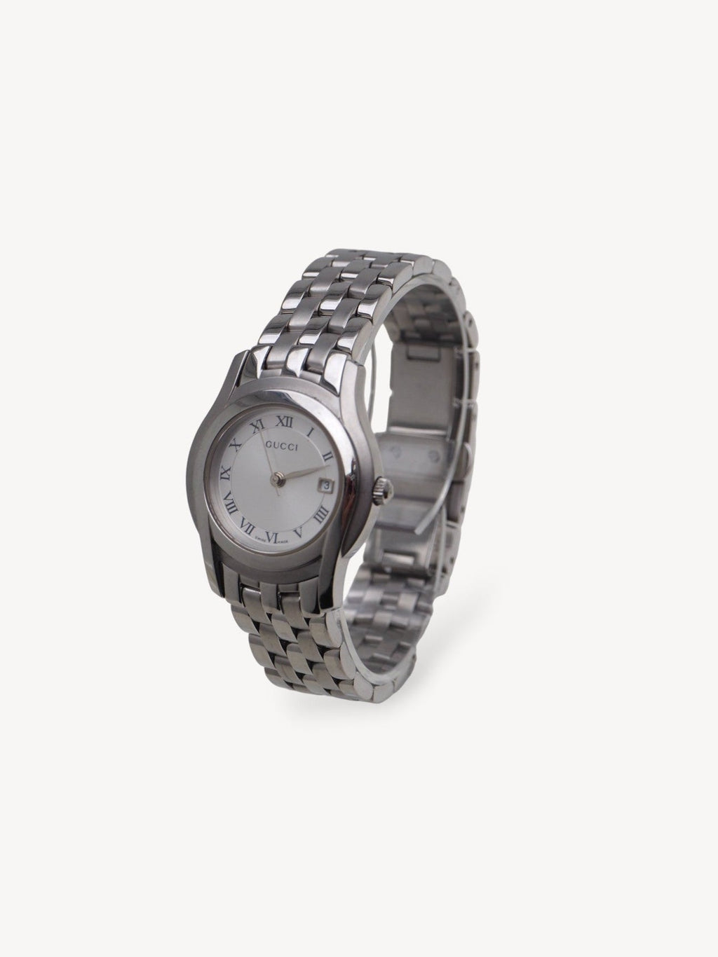 GUCCI 5500L WATCH SILVER