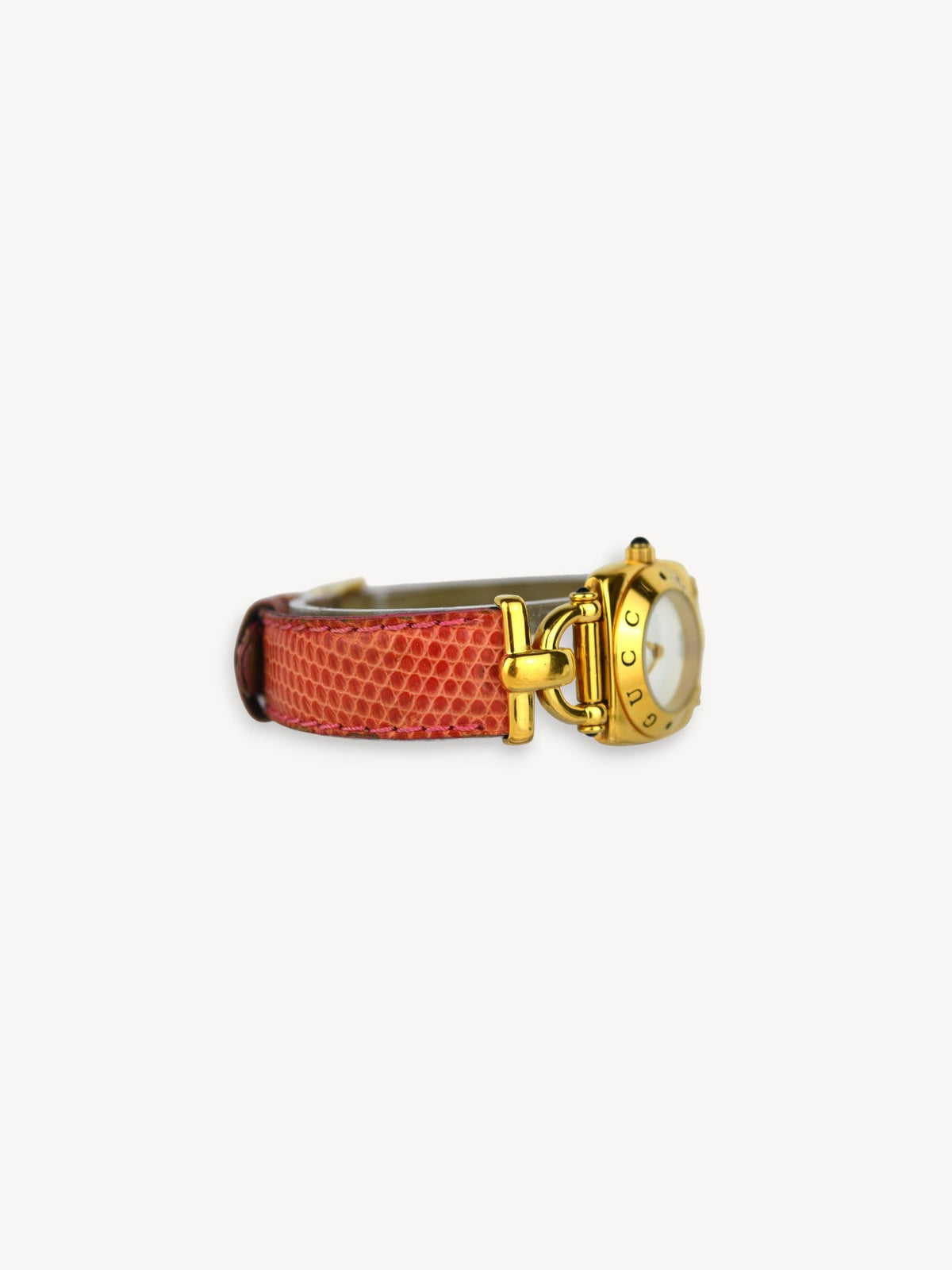 GUCCI 6300L HORSEBIT WATCH PINK