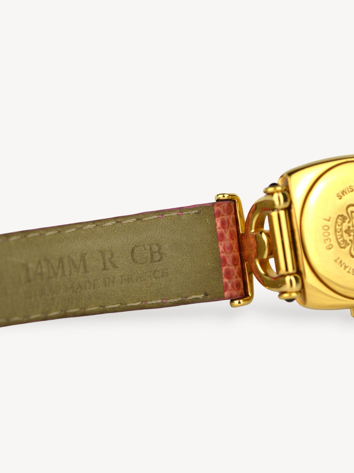 GUCCI 6300L HORSEBIT WATCH PINK