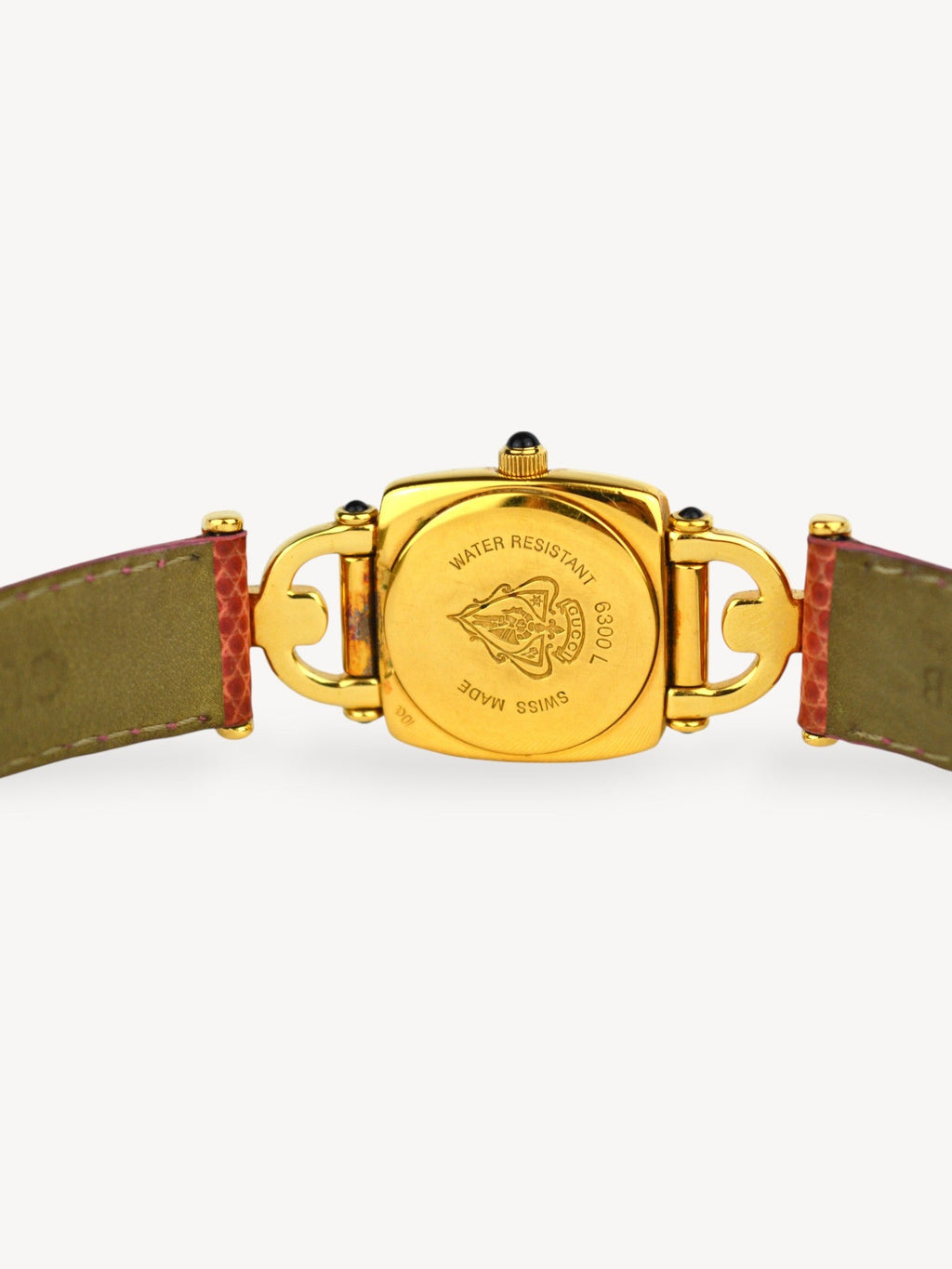 GUCCI 6300L HORSEBIT WATCH PINK