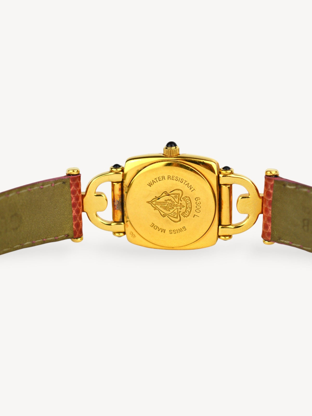 GUCCI 6300L HORSEBIT WATCH PINK