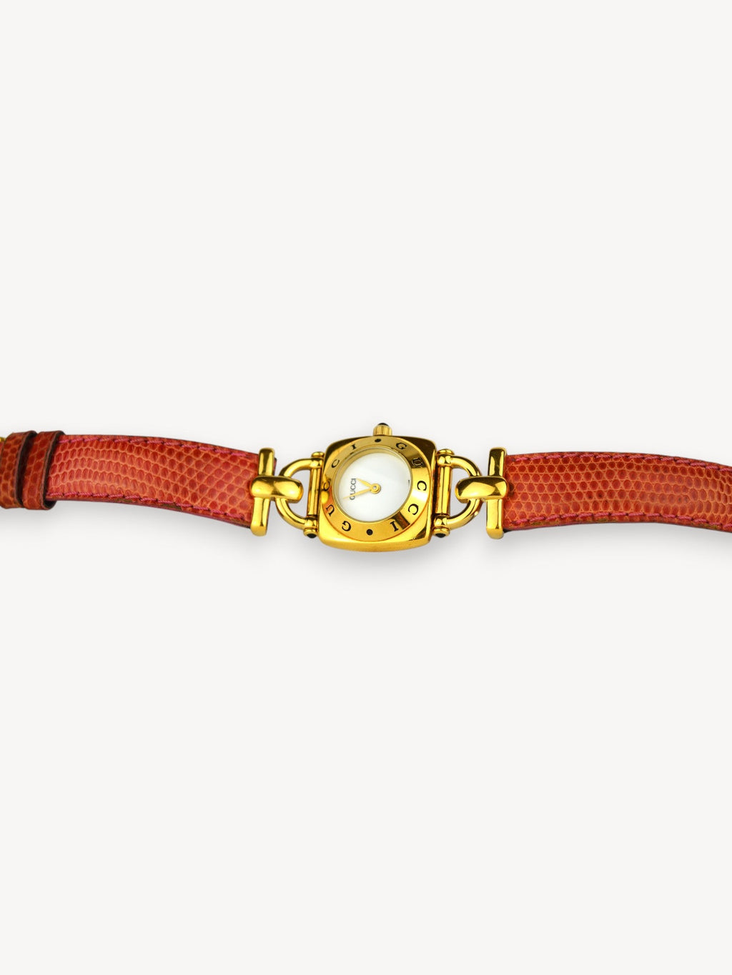 GUCCI 6300L HORSEBIT WATCH PINK