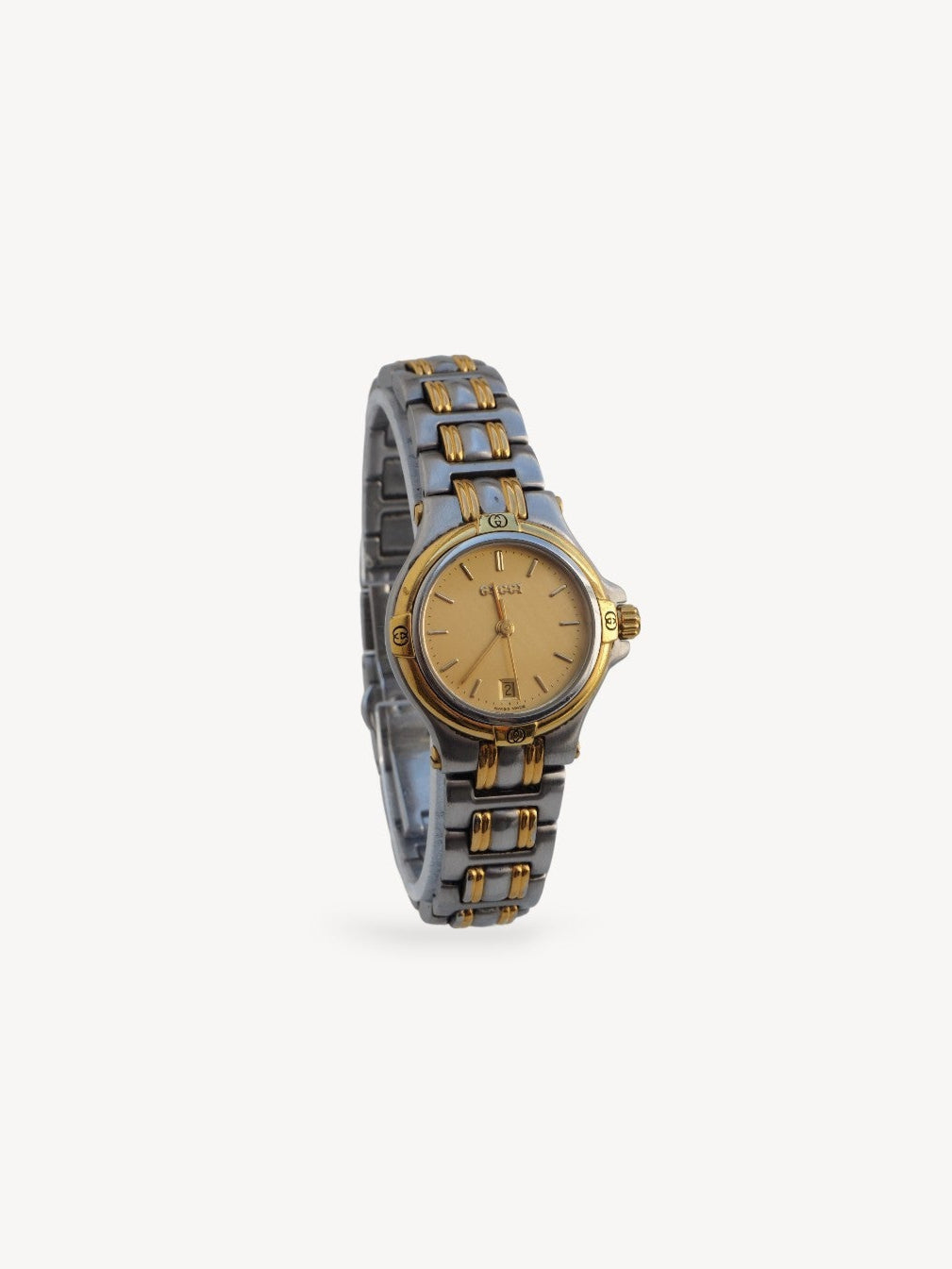 GUCCI 9040L WATCH SILVER/GOLD