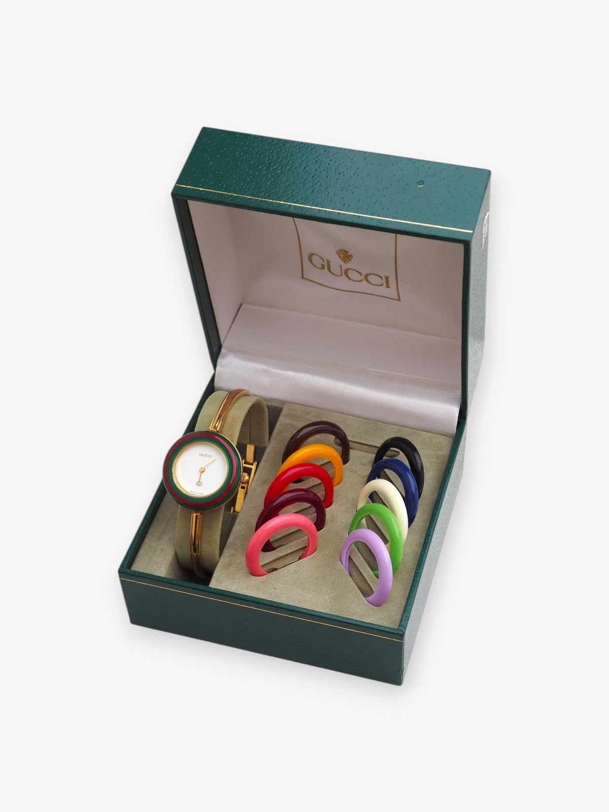GUCCI INTERCHANGEABLE BEZEL WATCH