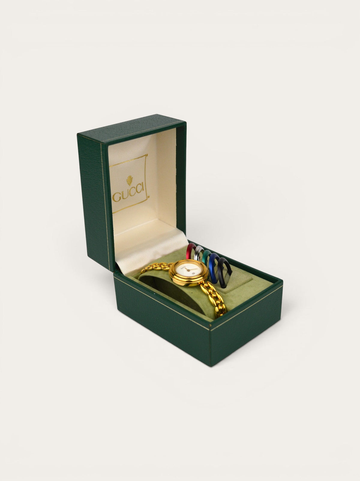 GUCCI INTERCHANGEABLE BEZEL WATCH