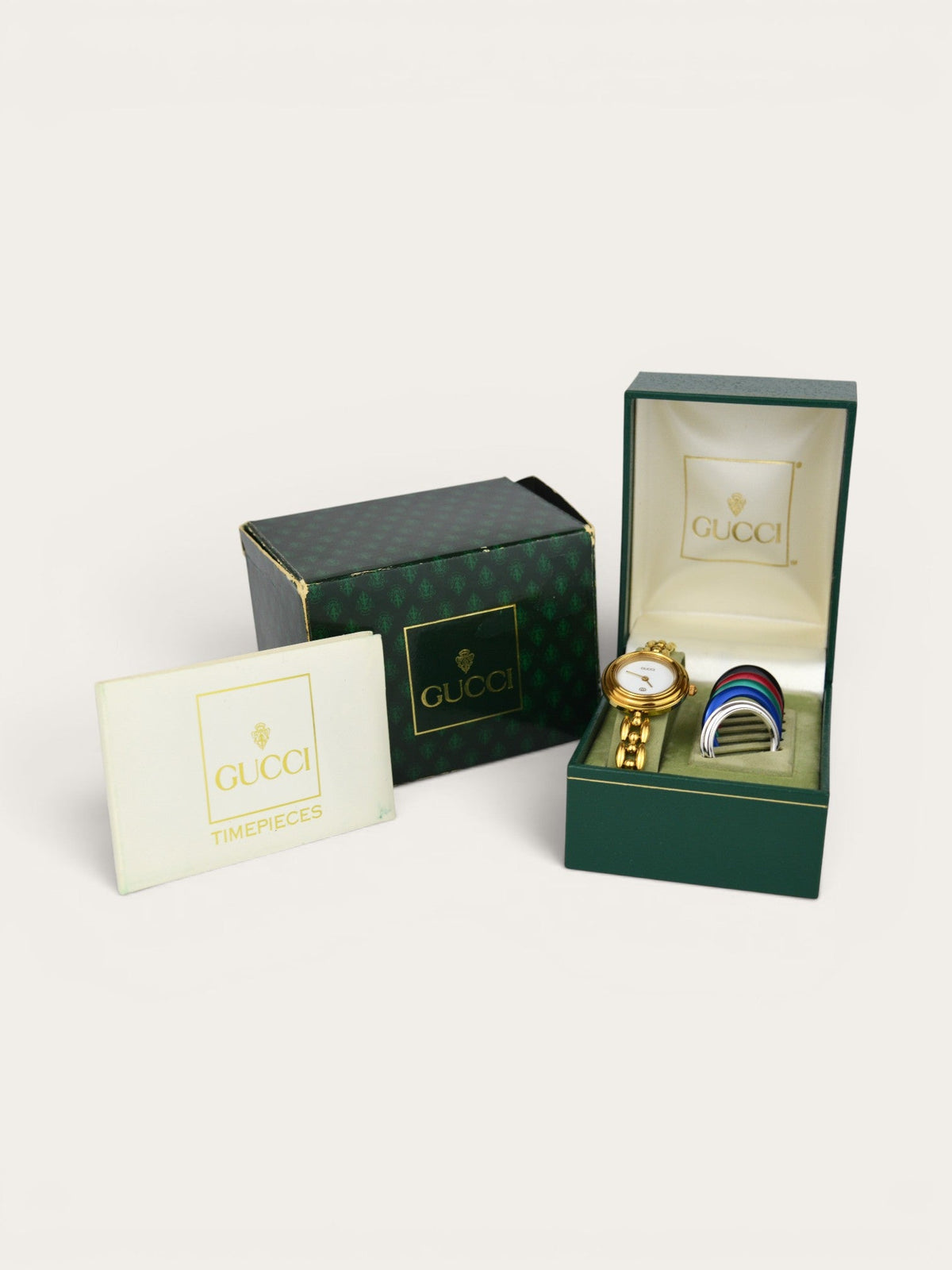 GUCCI INTERCHANGEABLE BEZEL WATCH