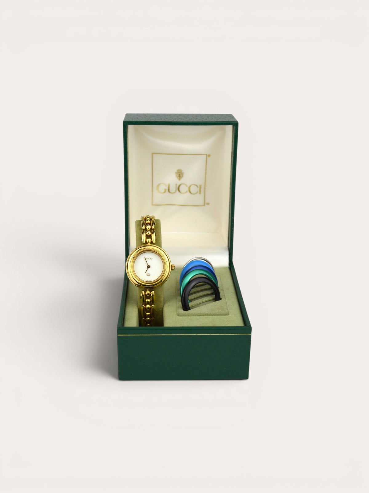 GUCCI INTERCHANGEABLE BEZEL WATCH