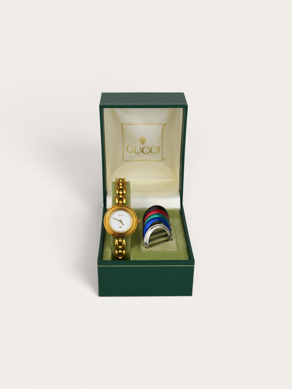 GUCCI INTERCHANGEABLE BEZEL WATCH