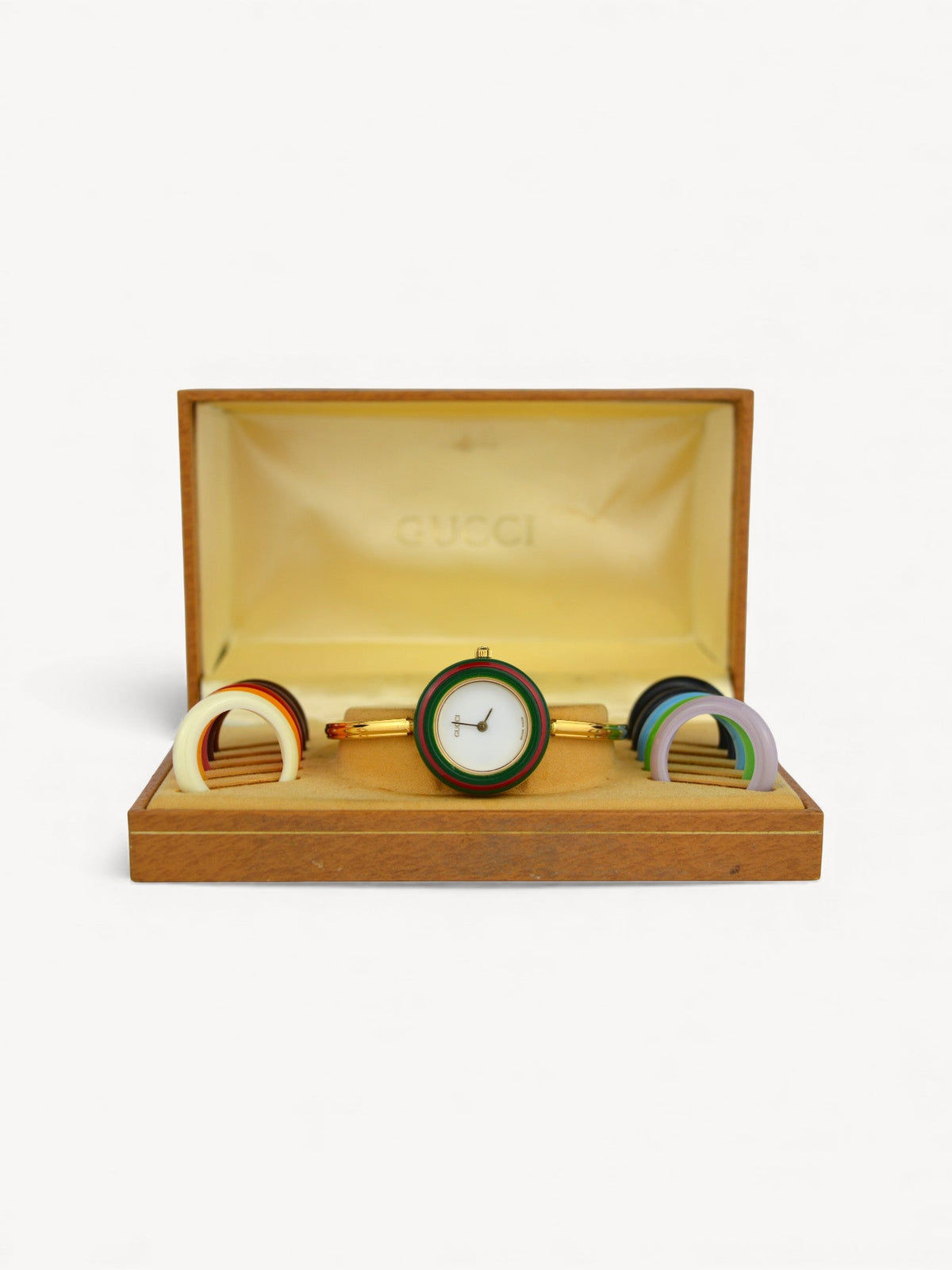 GUCCI INTERCHANGEABLE BEZEL WATCH