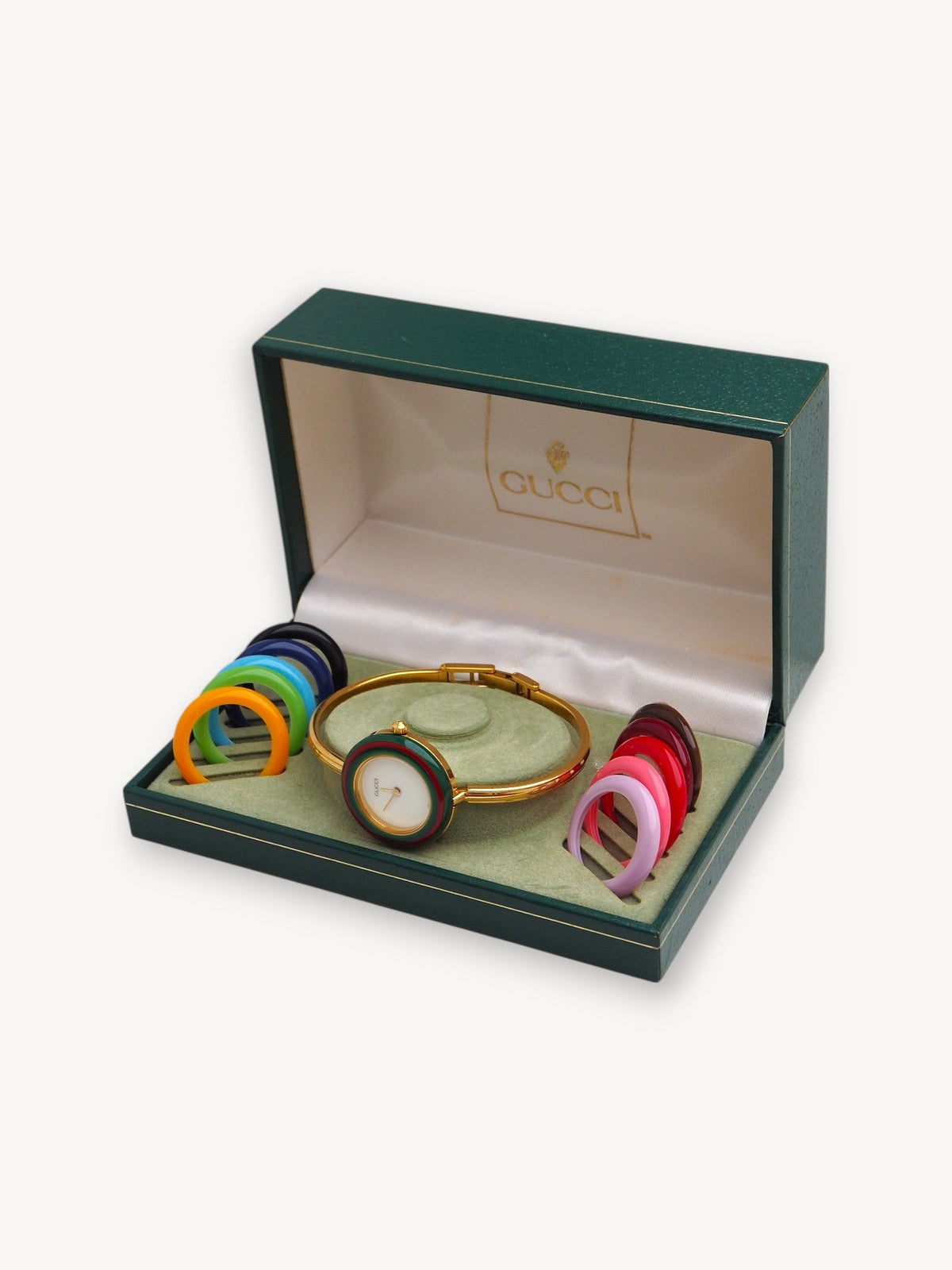 GUCCI INTERCHANGEABLE BEZEL WATCH