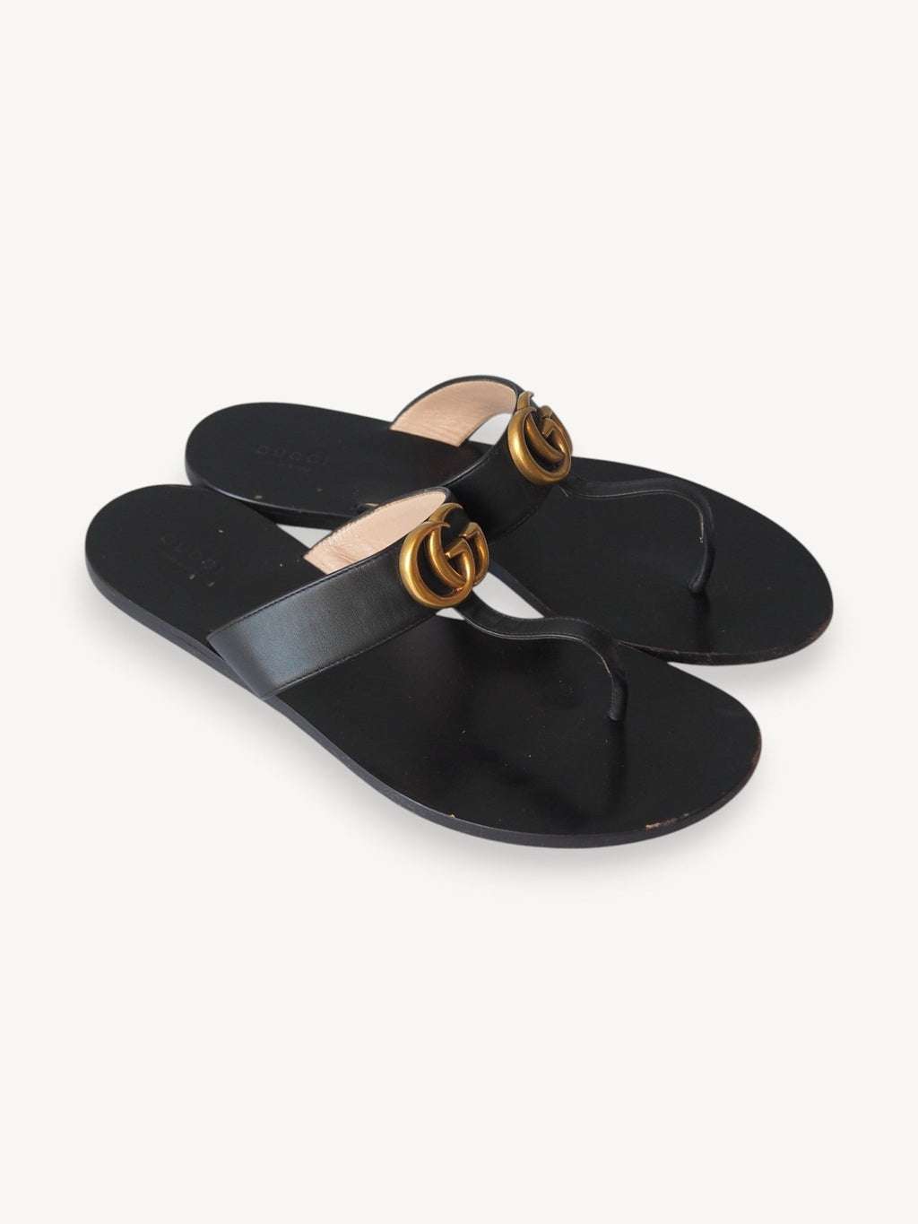 GUCCI MARMONT THONG SANDALS