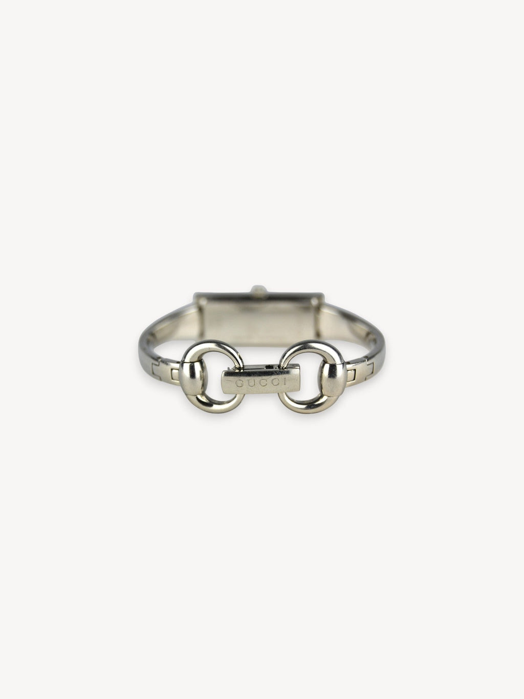 GUCCI 127.5 GUCCISSIMA HORSEBIT WATCH SILVER