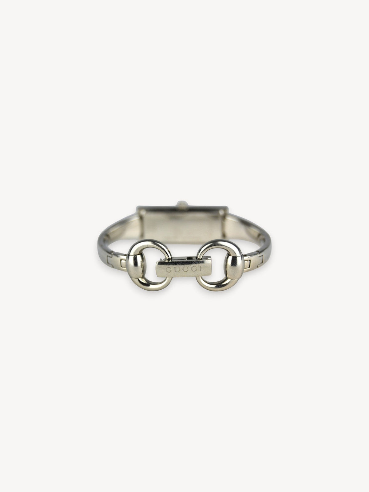GUCCI 127.5 GUCCISSIMA HORSEBIT WATCH SILVER