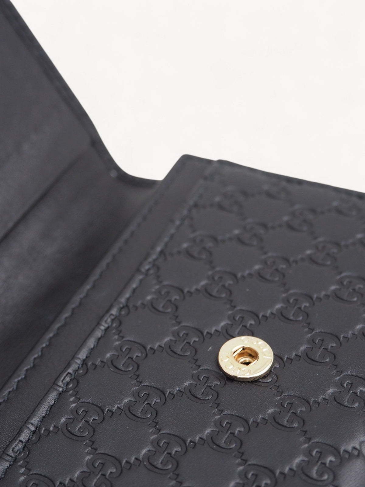 GUCCI GUCCISSIMA CARD HOLDER BLACK