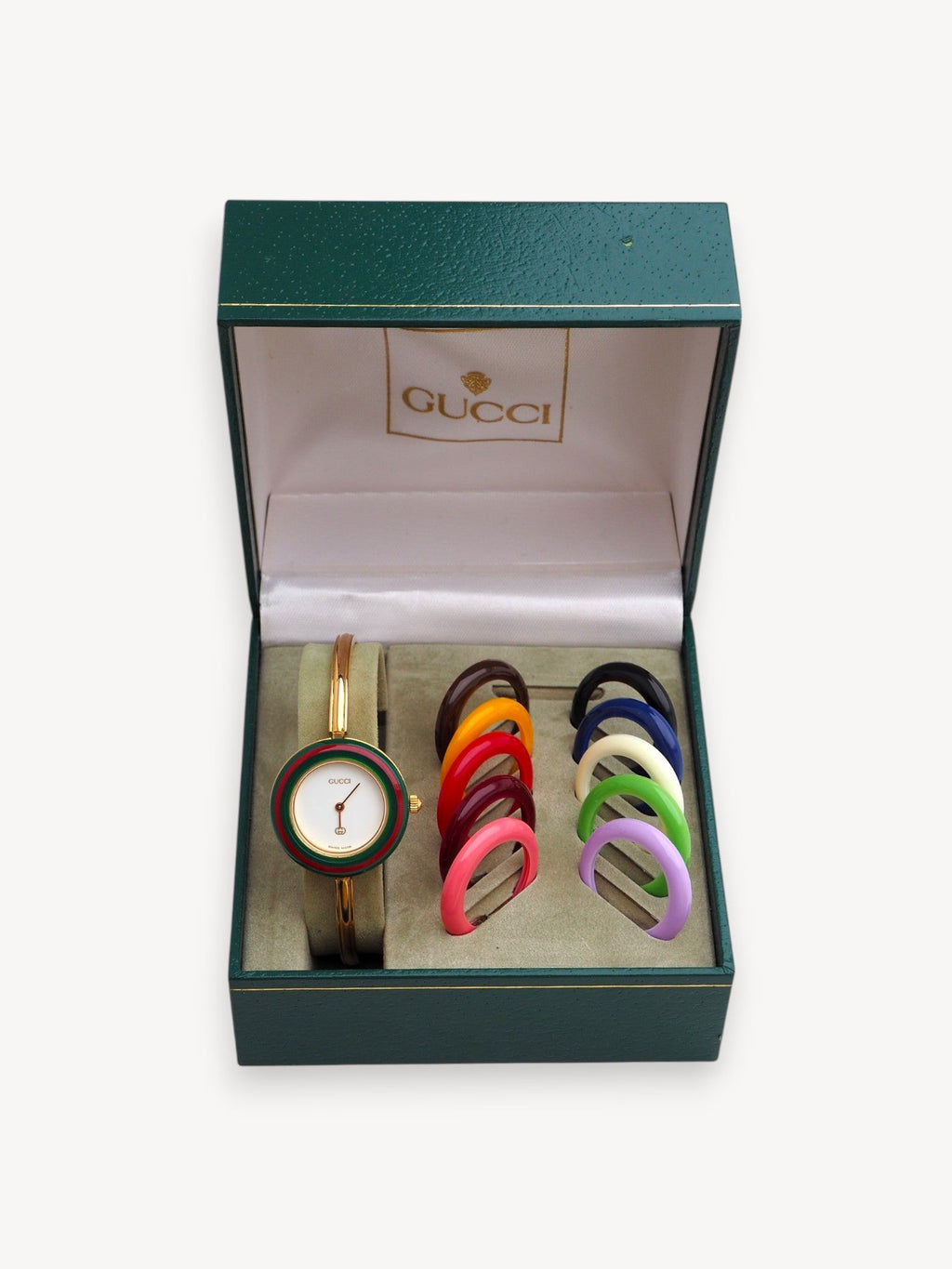 GUCCI INTERCHANGEABLE BEZEL WATCH