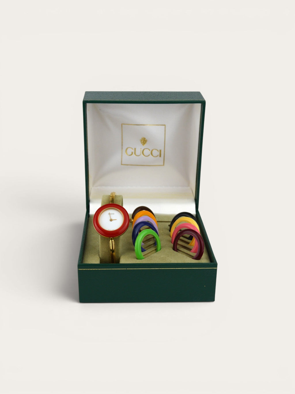 GUCCI INTERCHANGEABLE BEZEL WATCH