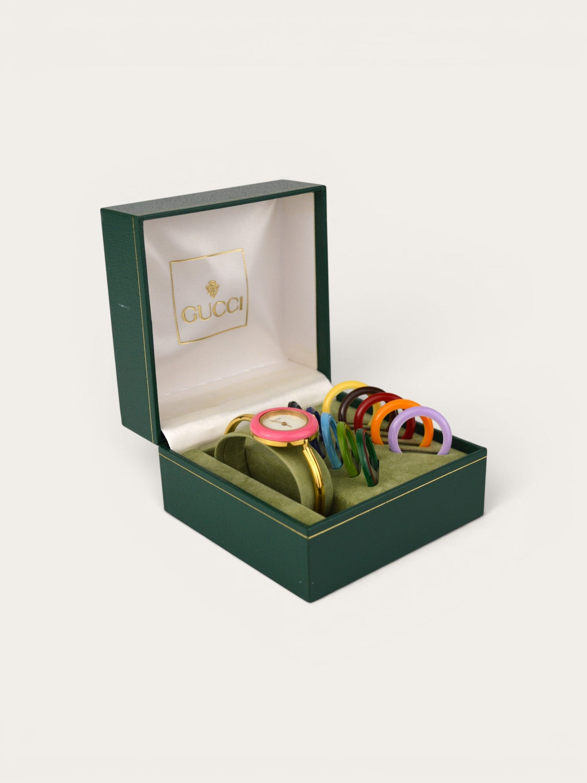 GUCCI INTERCHANGEABLE BEZEL WATCH