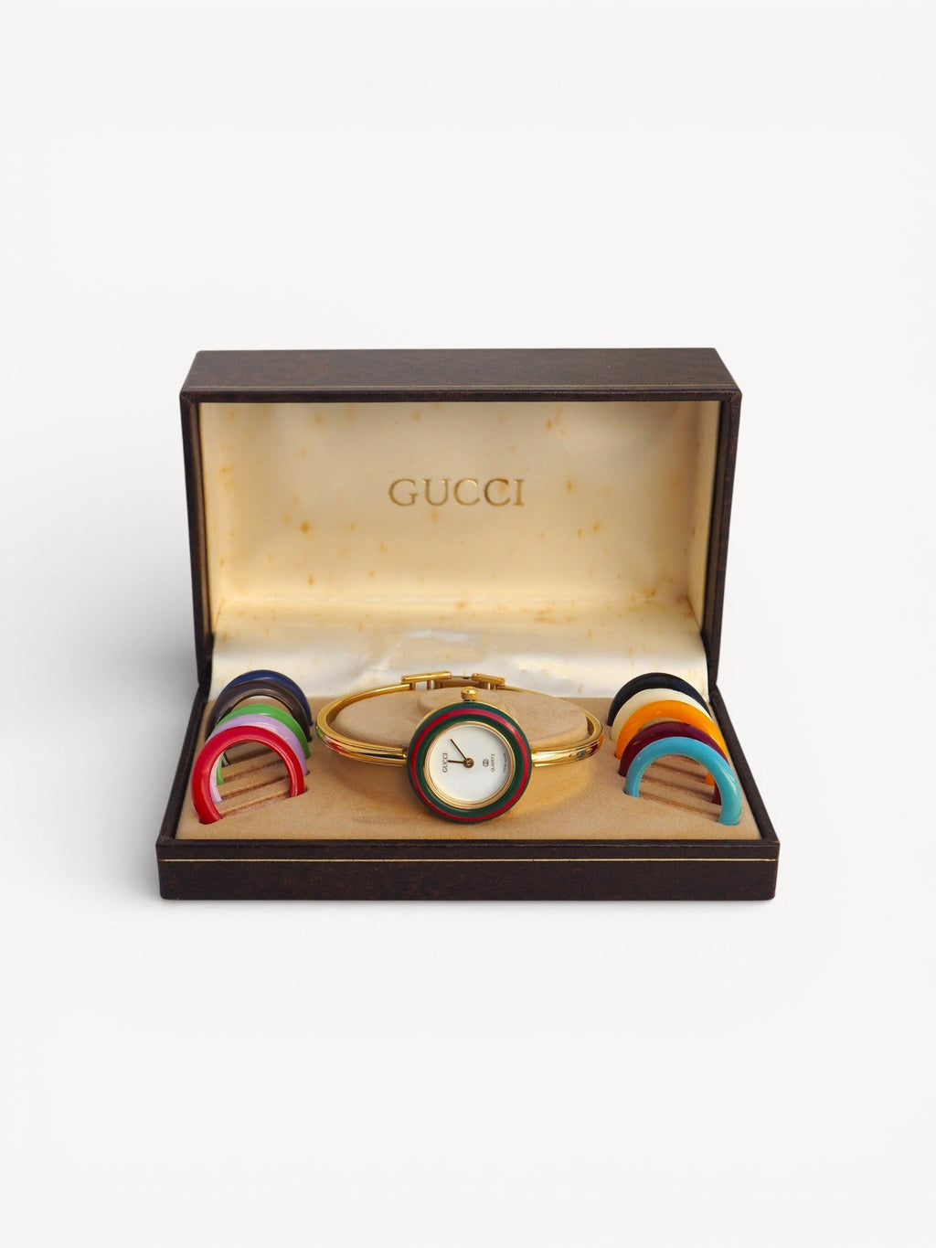 GUCCI INTERCHANGEABLE BEZEL WATCH
