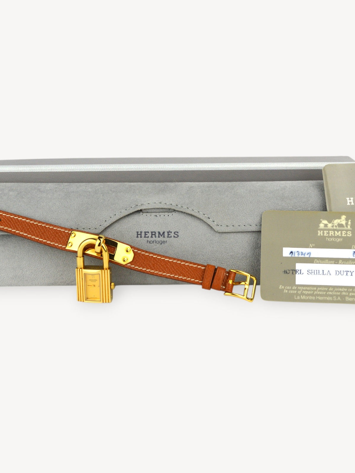 HERMÈS KELLY CADENA WATCH BROWN