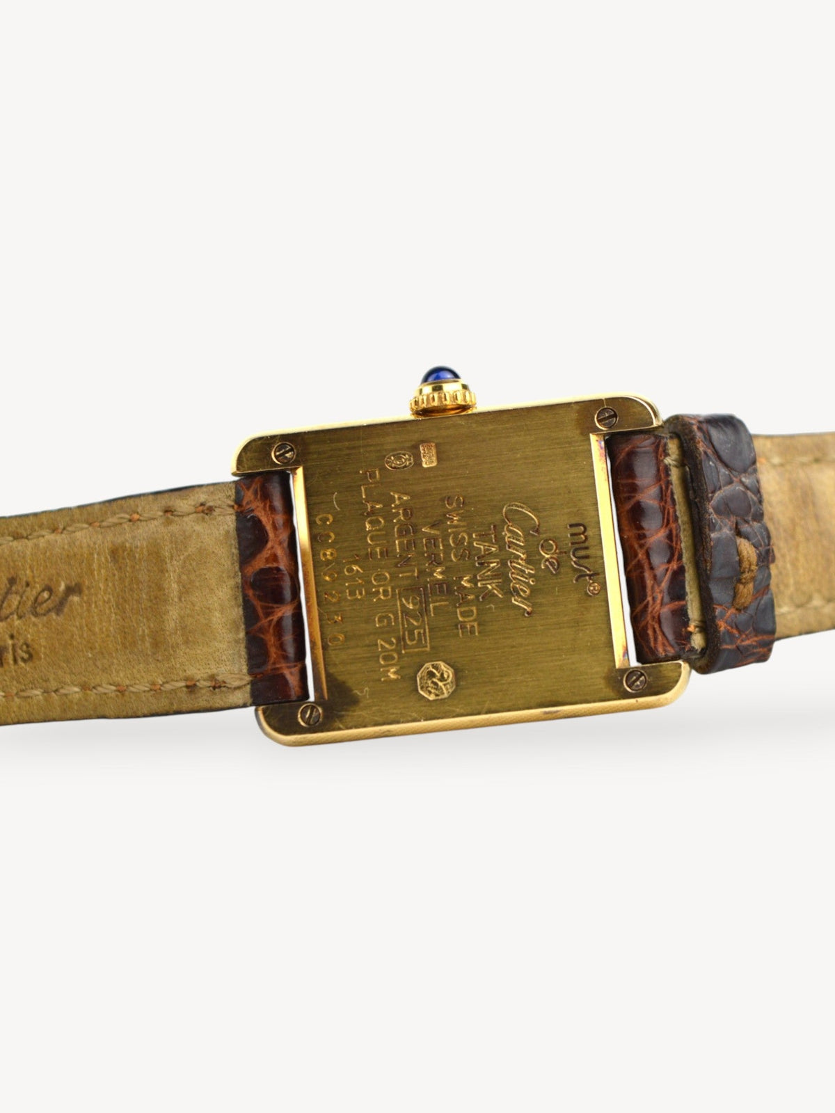CARTIER TANK VERMEIL WATCH SV925