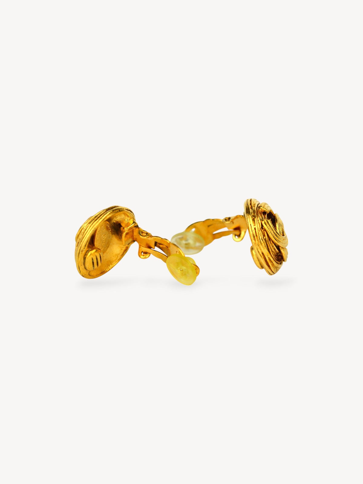 CHANEL CC LOGO CLIP-ON EARRINGS