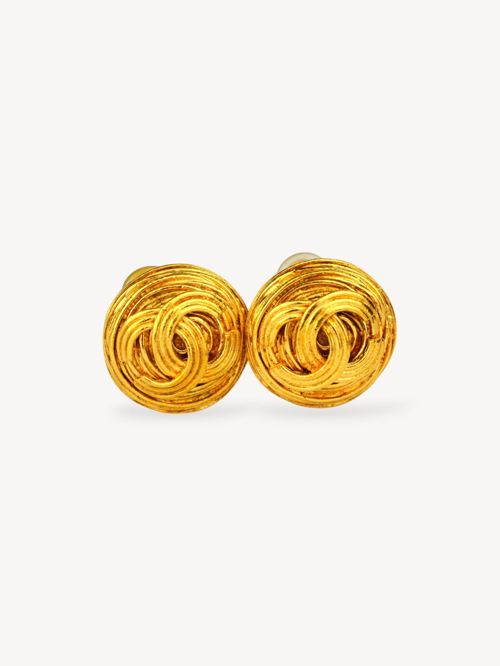CHANEL CC LOGO CLIP-ON EARRINGS