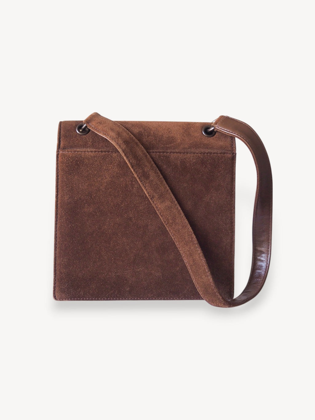 CHANEL SUEDE SHOULDER BAG BROWN