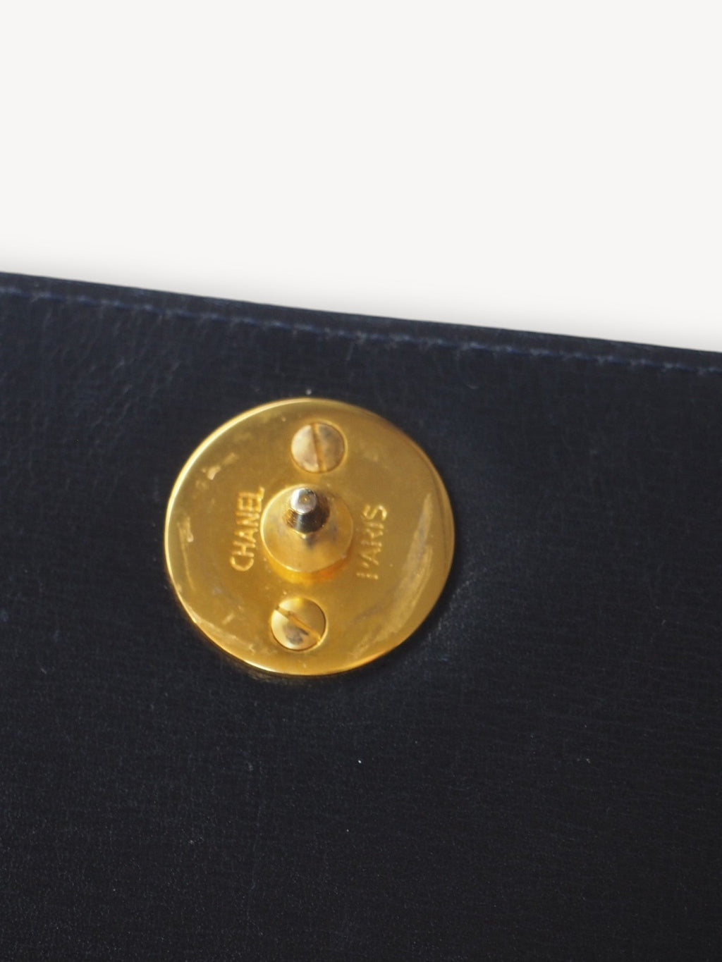 CHANEL SINGLE FLAP BAG NAVY
