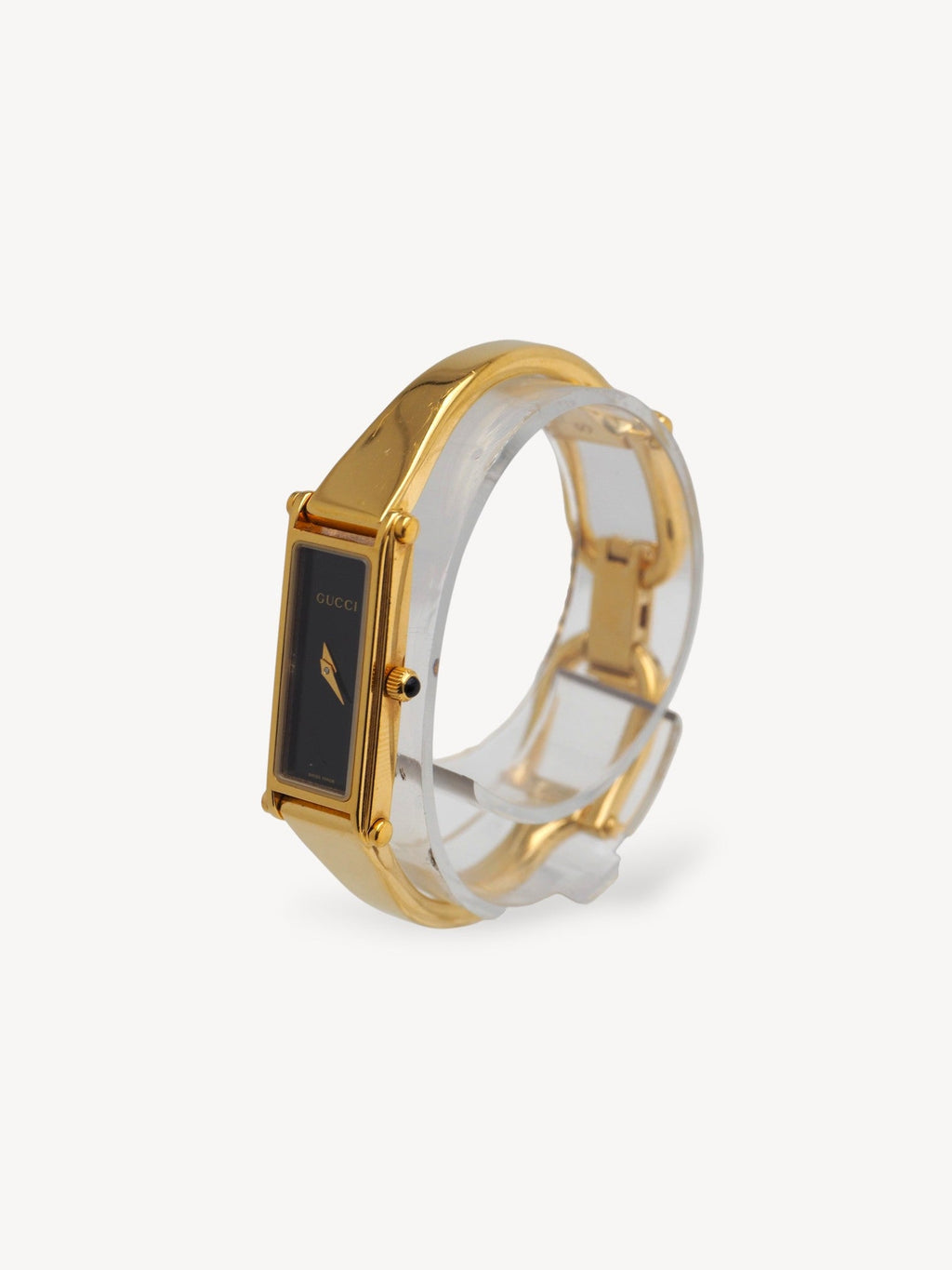 GUCCI 1500L HORSEBIT WATCH GOLD/BLACK