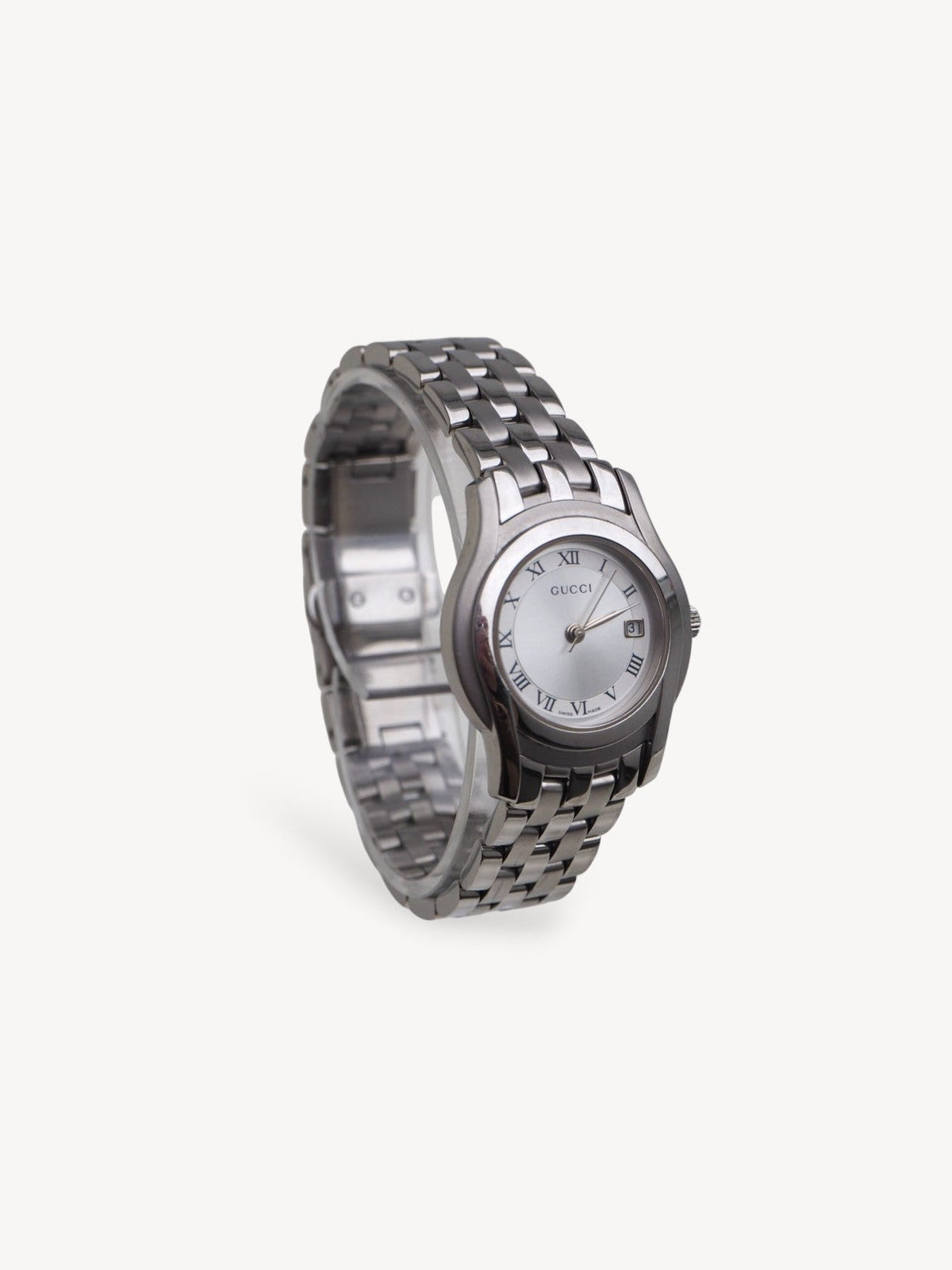 GUCCI 5500L WATCH SILVER