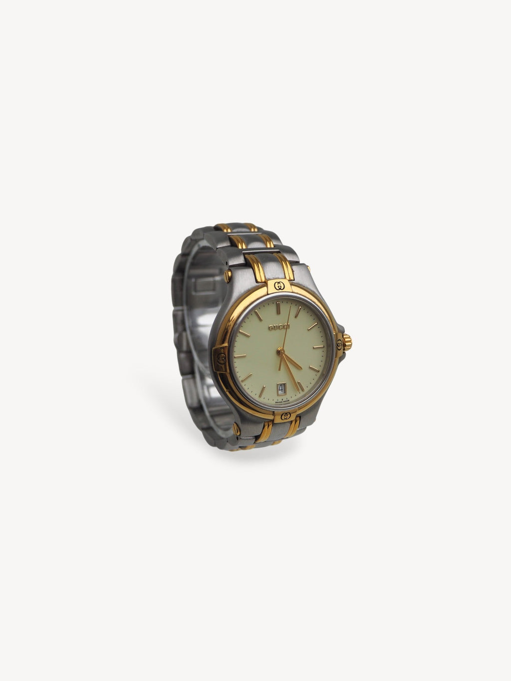 GUCCI 9040M WATCH SILVER/GOLD