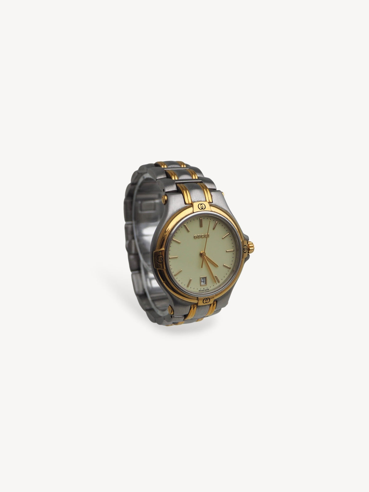 GUCCI 9040M WATCH SILVER/GOLD