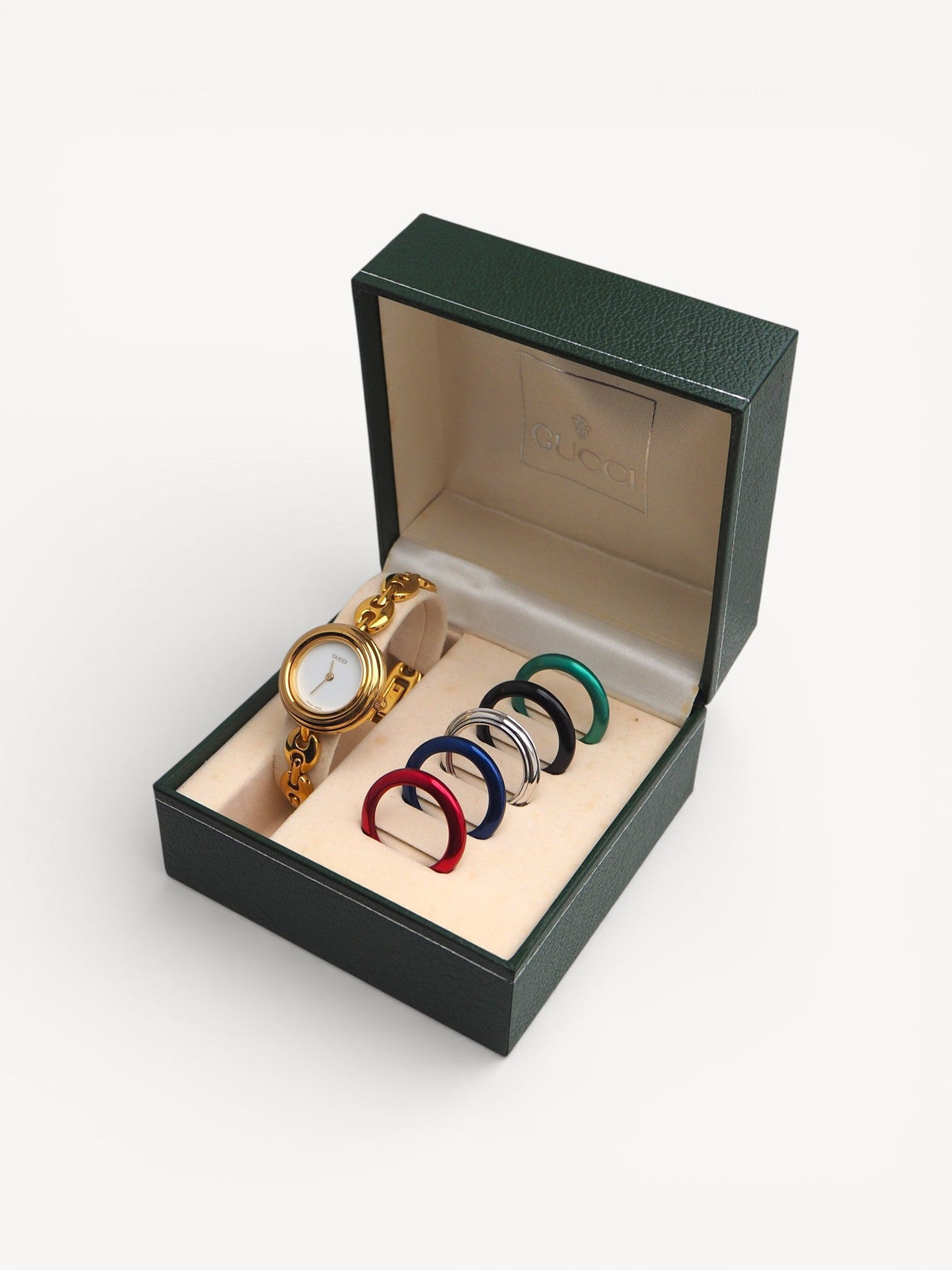 GUCCI INTERCHANGEABLE BEZEL WATCH