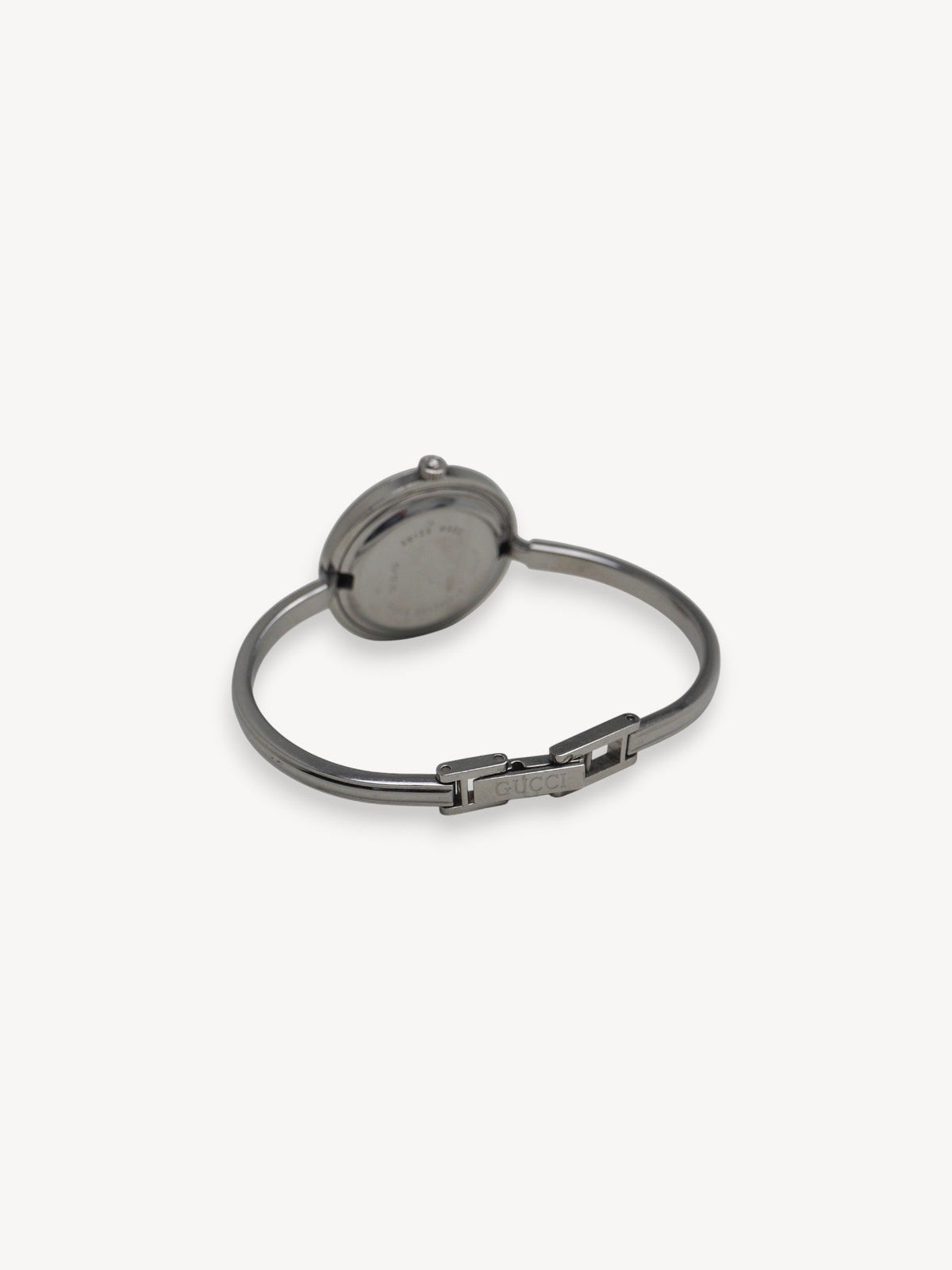 GUCCI INTERCHANGEABLE BEZEL WATCH SILVER