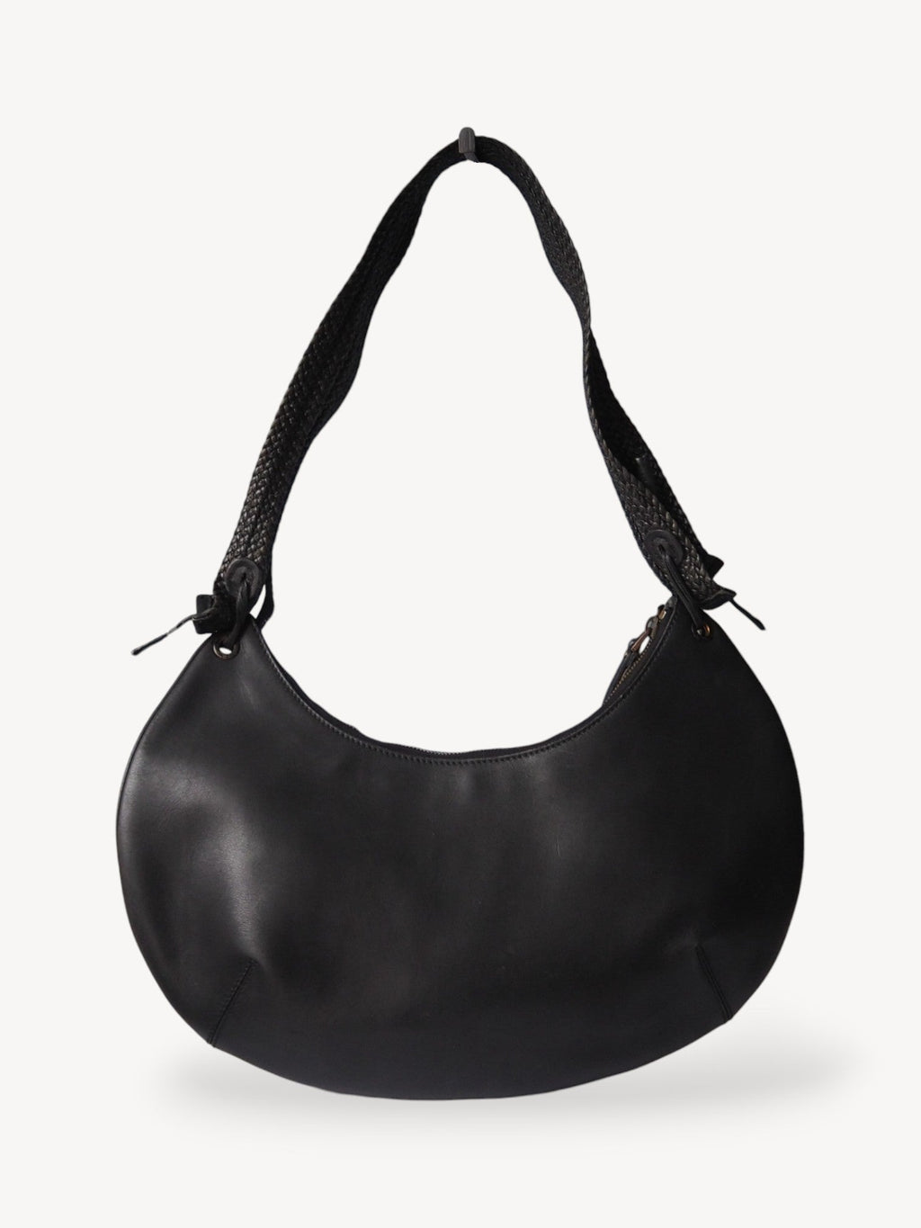 GUCCI HALF MOON SHOULDER BAG BLACK