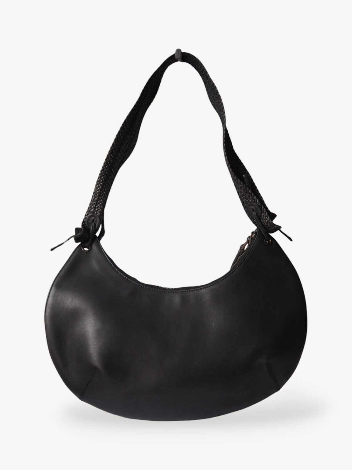 GUCCI HALF MOON SHOULDER BAG BLACK