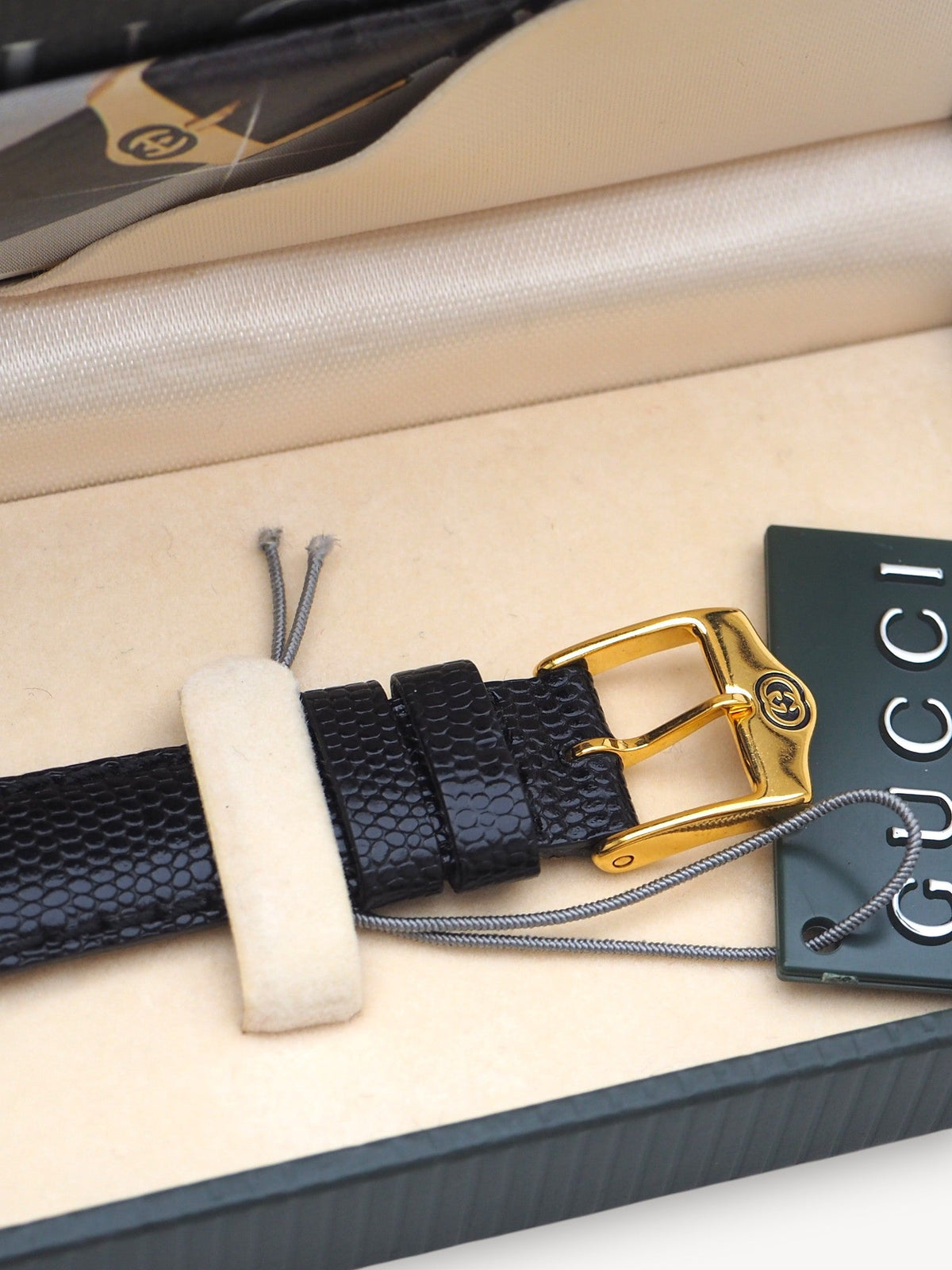 GUCCI 6300L HORSEBIT WATCH BLACK